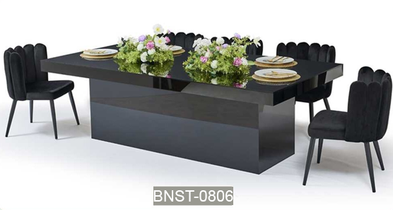 Modern Black Banquet Table