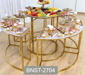 Gold Tiered Display Table