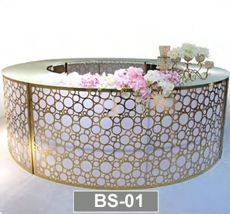 Patterned Circular Bar Counter