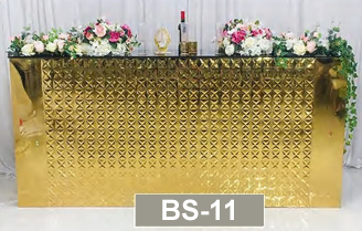 Textured Gold Bar Counter