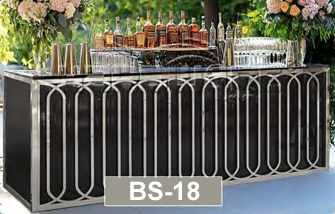 Vertical Slat Black Bar
